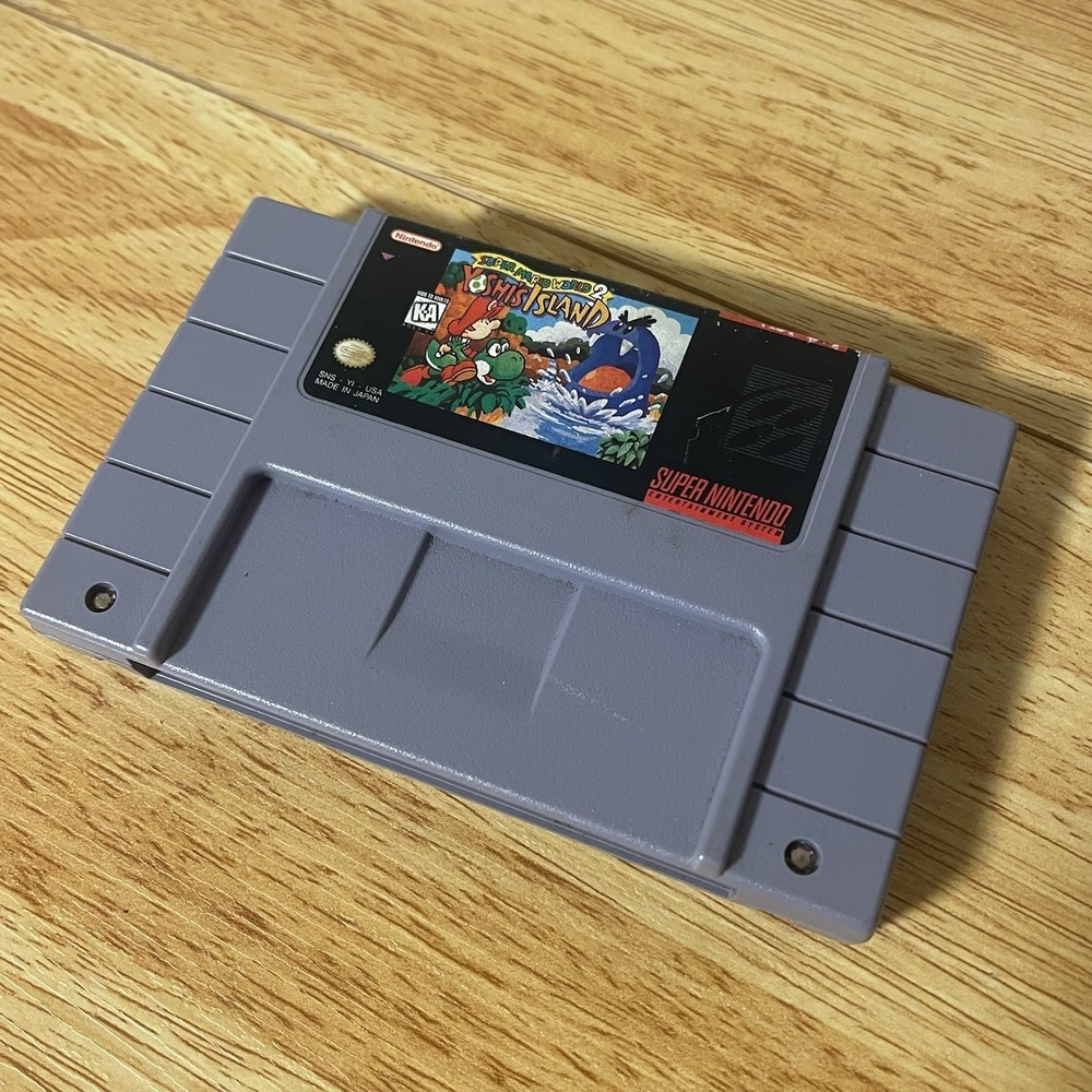 Nintendo Super Mario World 2 Yoshi's Island Super Nintendo Game Cartridge NTSC-…